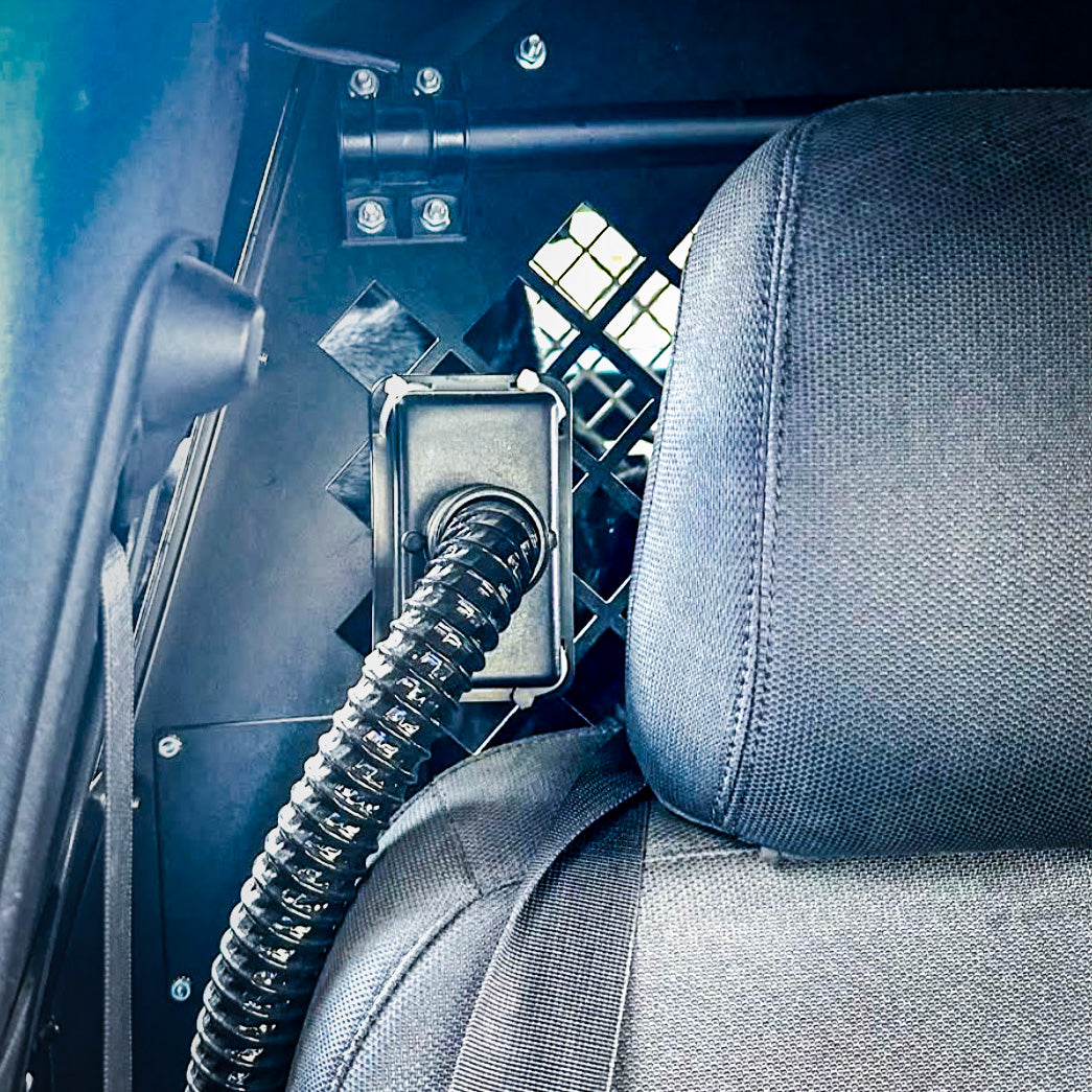 CoolK9 Climate Control System for Police vehicles. Air directed to your K9.